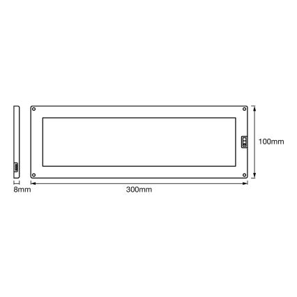 Ledvance - LED Stmívatelné podlinkové svítidlo se senzorem CABINET LED/10W/230V