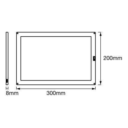 Ledvance - LED Stmívatelné podlinkové svítidlo se senzorem CABINET LED/8W/230V 3000K