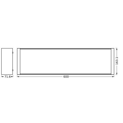 Ledvance - LED Stmívatelné stropní svítidlo OFFICE LINE LED/20W/230V 60 cm + dálkové ovládání