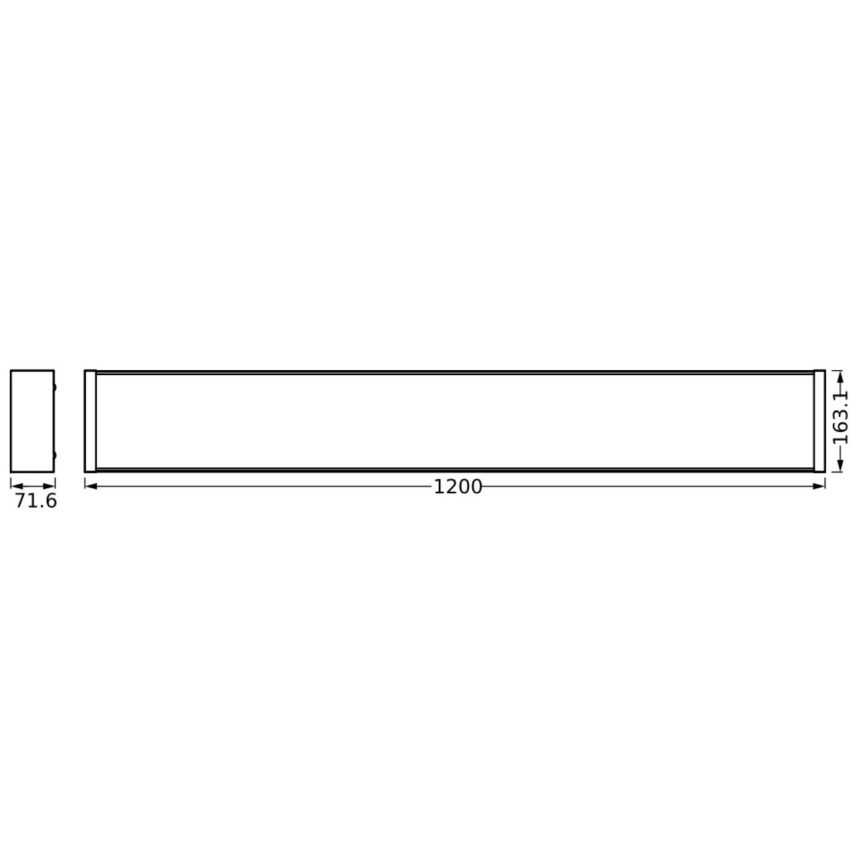 Ledvance - LED Stmívatelné stropní svítidlo OFFICE LINE LED/40W/230V 120 cm + dálkové ovládání