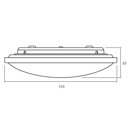 Ledvance - LED Stmívatelné stropní svítidlo ORBIS LED/17W/230V 2700-6500 + dálkové ovládání