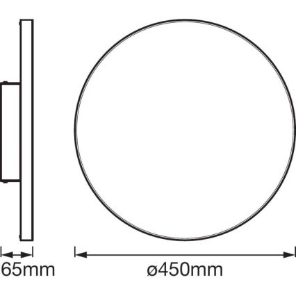 Ledvance - LED Stmívatelné svítidlo SMART+ FRAMELESS LED/28W/230V 3000K-6500K Wi-Fi