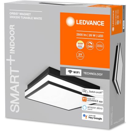 Ledvance - LED Stmívatelné stropní svítidlo SMART+ MAGNET LED/26W/230V 3000-6500K Wi-Fi