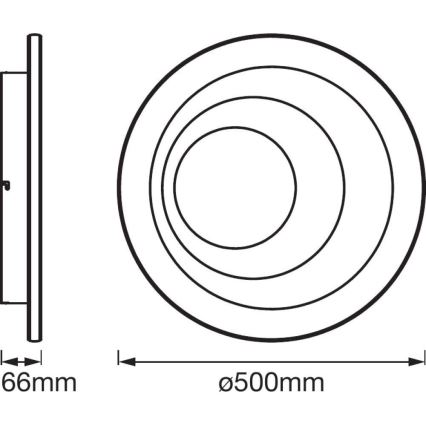 Ledvance - LED Stmívatelné svítidlo SMART+ SPIRAL LED/40W/230V 3000K-6500K Wi-Fi
