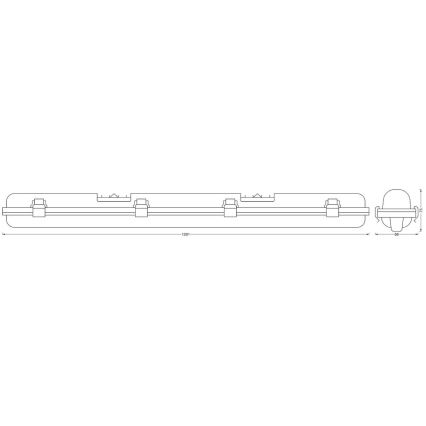 Ledvance - LED Stmívatelné technické svítidlo SUBMARINE G13/18W/230V 2700-6500K Wi-Fi IP65