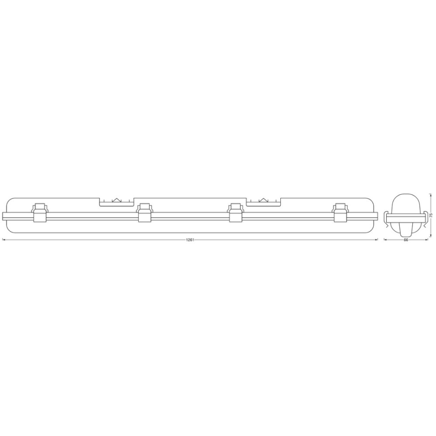 Ledvance - LED Stmívatelné technické svítidlo SUBMARINE G13/18W/230V 2700-6500K Wi-Fi IP65