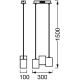 Ledvance - LED Stmívatelný lustr na lanku DECOR WOOD 3xLED/7W/230V Wi-Fi