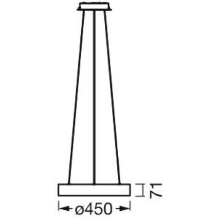 Ledvance - LED Stmívatelný lustr na lanku SUN@HOME CIRCULAR LED/18,5W/230V Wi-Fi