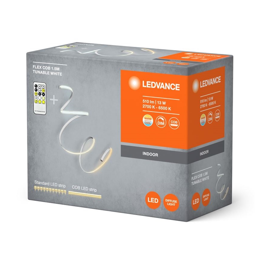 Ledvance - LED Stmívatelný pásek FLEX COB 1,5m LED/13W/230V 2700-6500K + dálkové ovládání