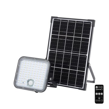 Ledvance - LED Stmívatelný solární reflektor se senzorem FLOOD SPLIT LED/30W/6,4V IP65 + dálkové ovládání