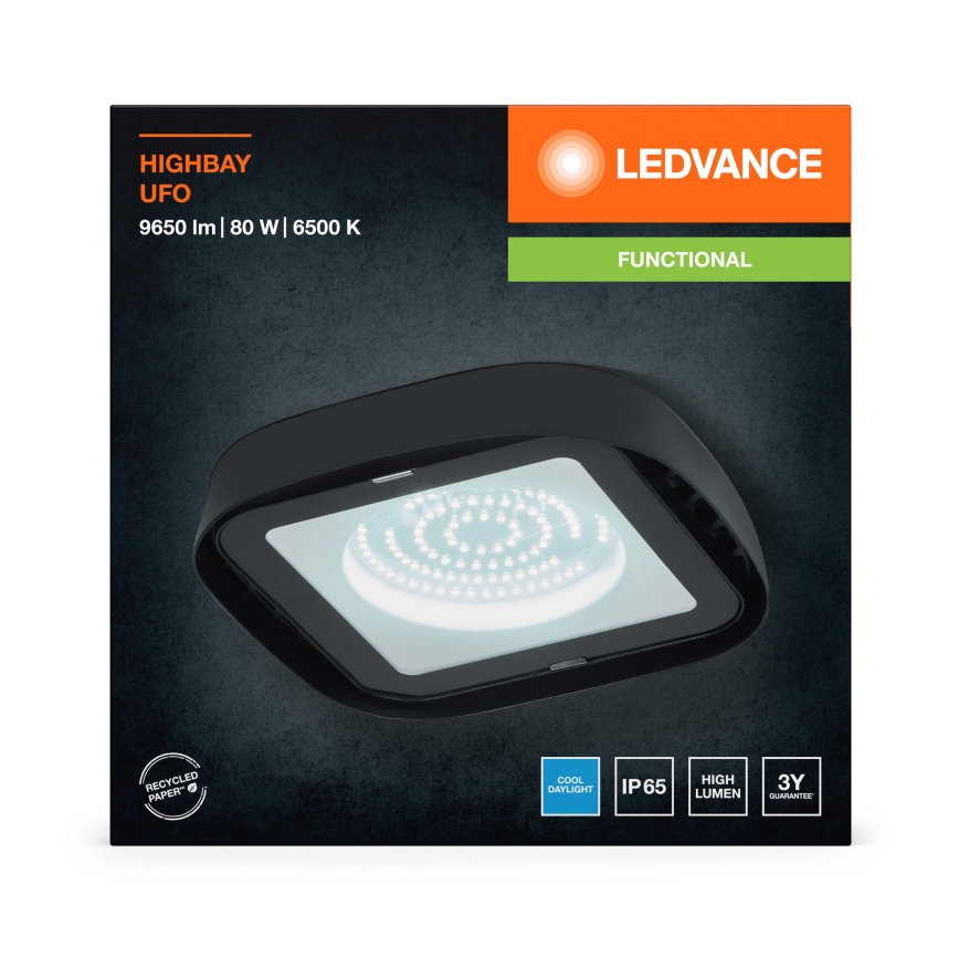 Ledvance - LED Stropní průmyslové svítidlo HIGHBAY LED/80W/230V IP65 6500K