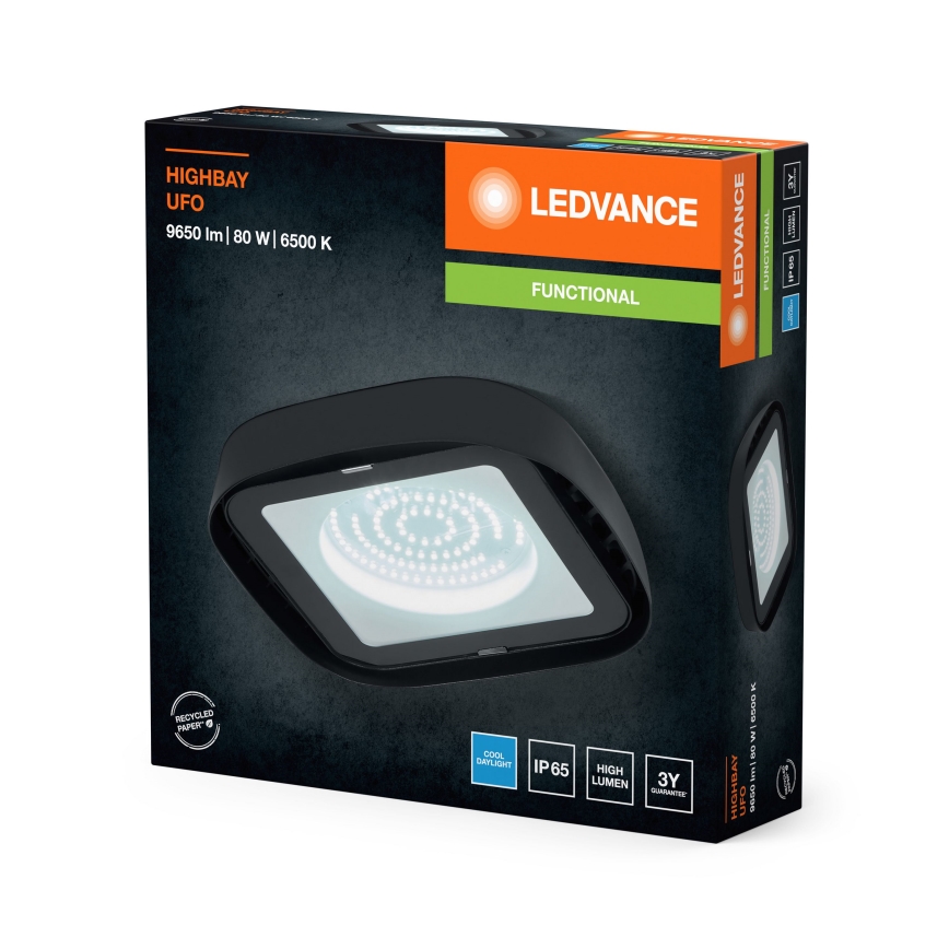 Ledvance - LED Stropní průmyslové svítidlo HIGHBAY LED/80W/230V IP65 6500K