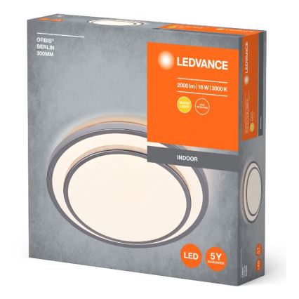 Ledvance - LED Stropní svítidlo ORBIS BERLIN LED/16W/230V stříbrná