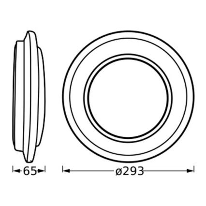 Ledvance - LED Stropní svítidlo ORBIS BERLIN LED/16W/230V stříbrná