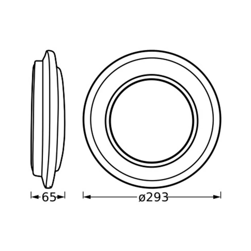 Ledvance - LED Stropní svítidlo ORBIS BERLIN LED/16W/230V stříbrná