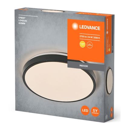 Ledvance - LED Stropní svítidlo ORBIS LONDON LED/24W/230V černá