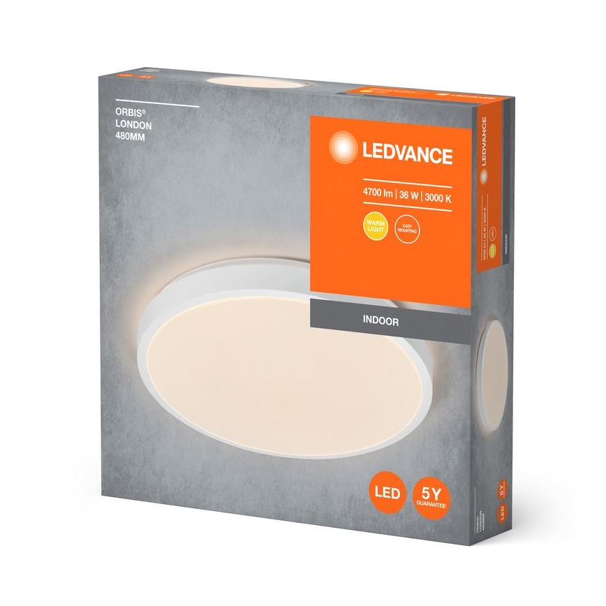 Ledvance - LED Stropní svítidlo ORBIS LONDON LED/36W/230V bílá