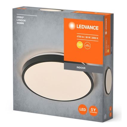 Ledvance - LED Stropní svítidlo ORBIS LONDON LED/36W/230V černá