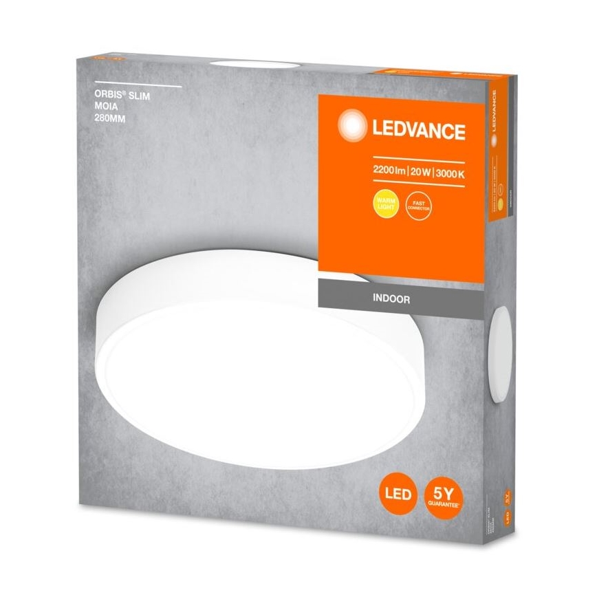 Ledvance - LED Stropní svítidlo ORBIS SLIM LED/20W/230V bílá
