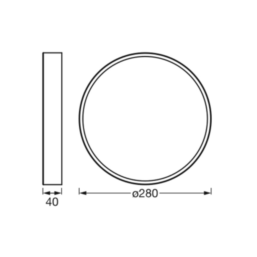 Ledvance - LED Stropní svítidlo ORBIS SLIM LED/20W/230V bílá