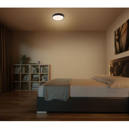 Ledvance - LED Stropní svítidlo ORBIS SLIM LED/20W/230V černá