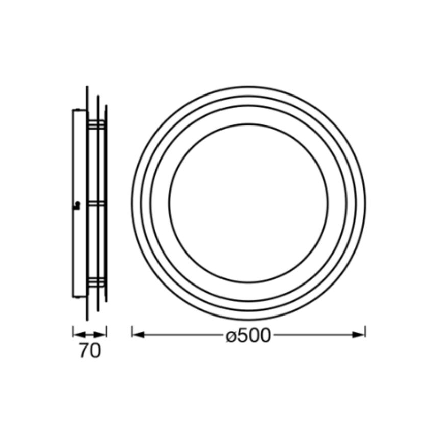 Ledvance - LED Stropní svítidlo ORBIS SPIRAL LED/38W/230V