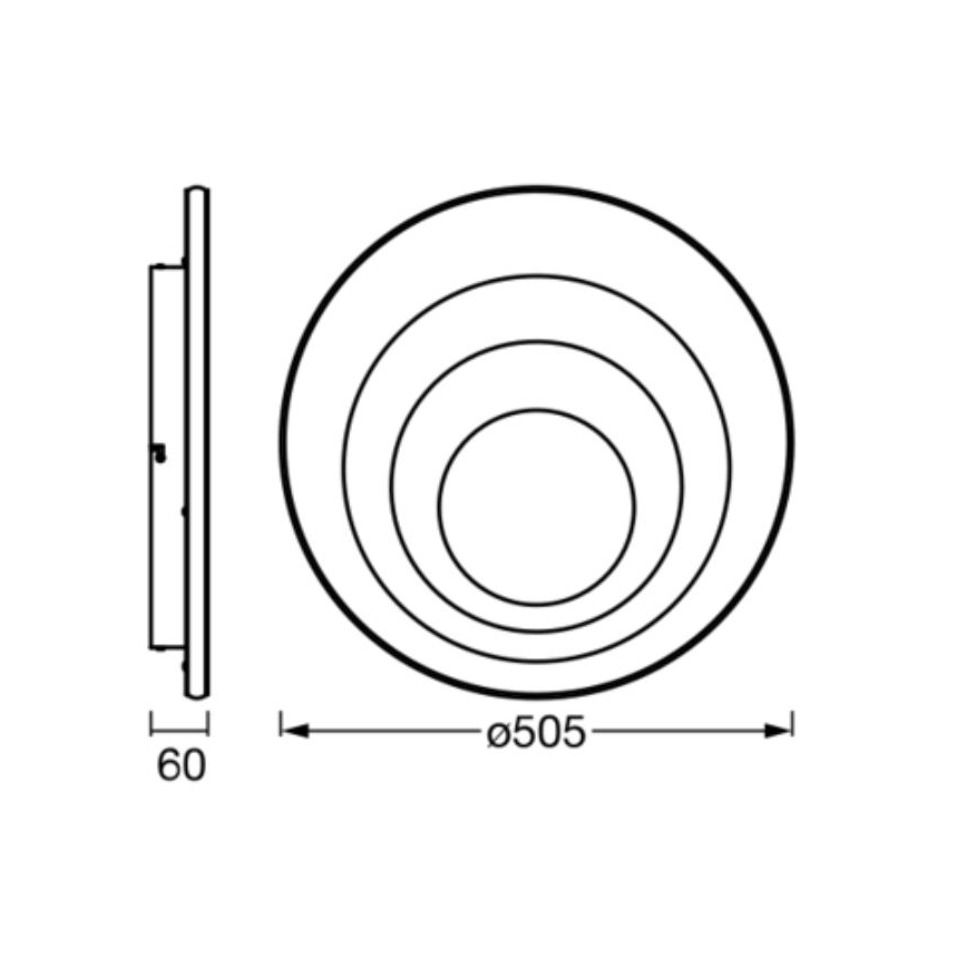 Ledvance - LED Stropní svítidlo ORBIS SPIRAL LED/42W/230V