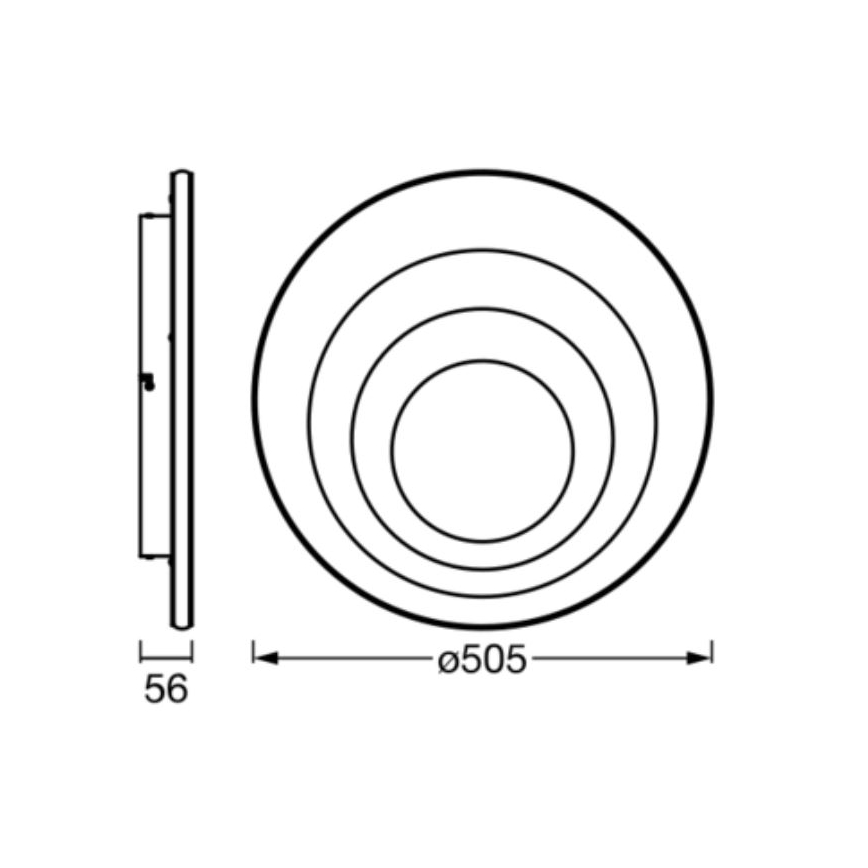 Ledvance - LED Stropní svítidlo ORBIS SPIRAL LED/42W/230V