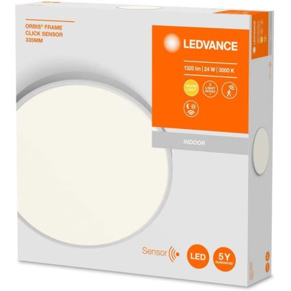 Ledvance - LED Stropní svítidlo se senzorem ORBIS LED/24W/230V 3000K