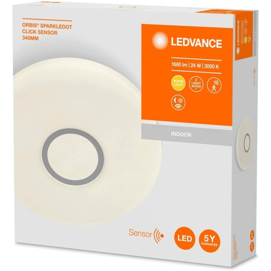 Ledvance - LED Stropní svítidlo se senzorem SPARKLEDOT LED/24W/230V
