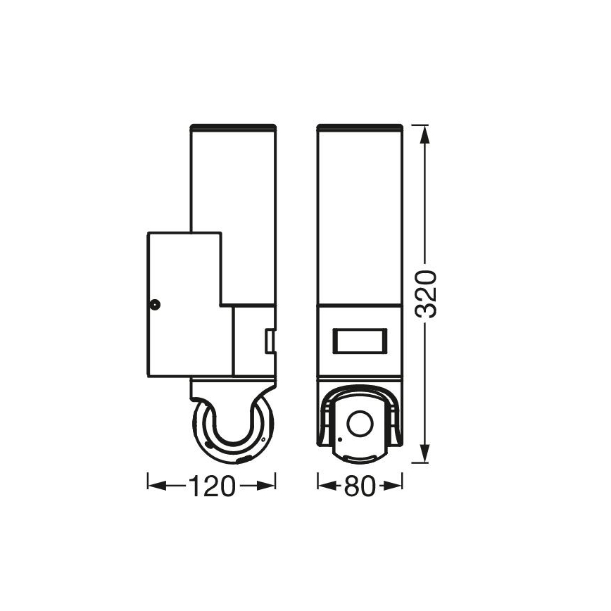 Ledvance - LED Stmívatelné venkovní nástěnné svítidlo se senzorem a kamerou SMART+ LED/16W/230V Wi-Fi IP44
