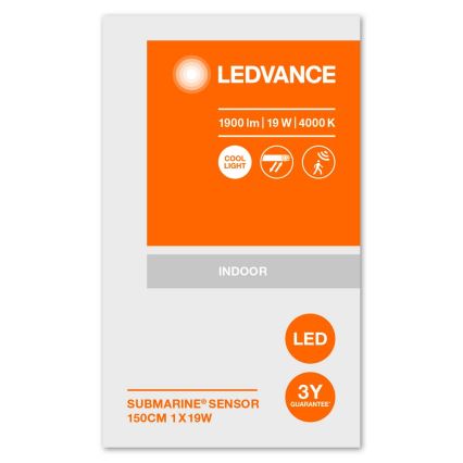 Ledvance - LED Technické svítidlo se senzorem SUBMARINE 1xG13/19W/230V IP65