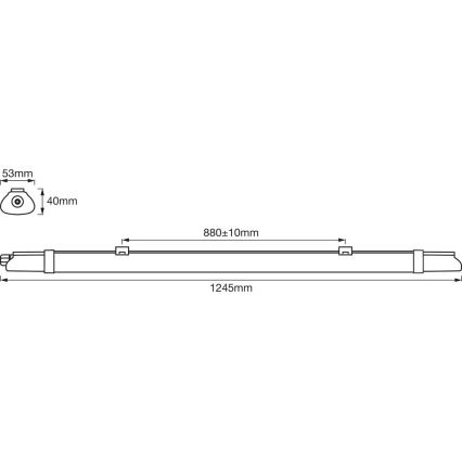 Ledvance - LED Technické zářivkové svítidlo DAMP LED/18W/230V IP65