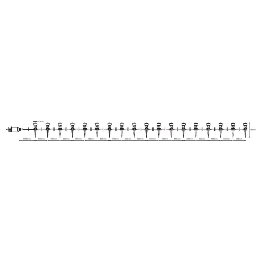 Ledvance - LED Venkovní dekorační svítidlo DOT 18xLED/0,7W/230V IP65