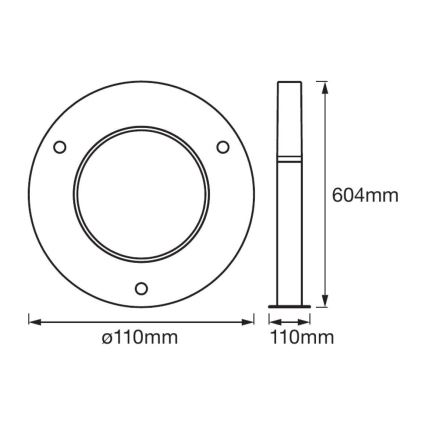 Ledvance - LED Venkovní lampa FLARE 1xLED/7W/230V IP44