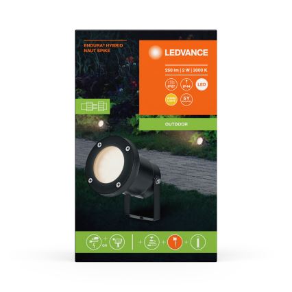 Ledvance - LED Venkovní lampa ENDURA HYBRID NAUT SPIKE LED/2W/12V IP44