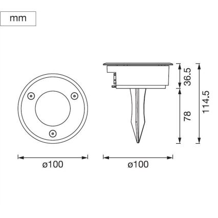 Ledvance - LED Venkovní lampa ENDURA HYBRID SPIKE LED/1W/12V IP44