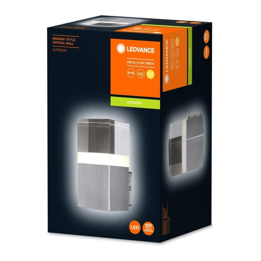Ledvance - LED Venkovní nástěnné svítidlo CRYSTAL 1xLED/4,5W/230V IP44