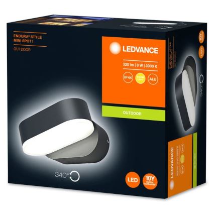 Ledvance - LED Venkovní nástěnné svítidlo ENDURA LED/8W/230V IP44