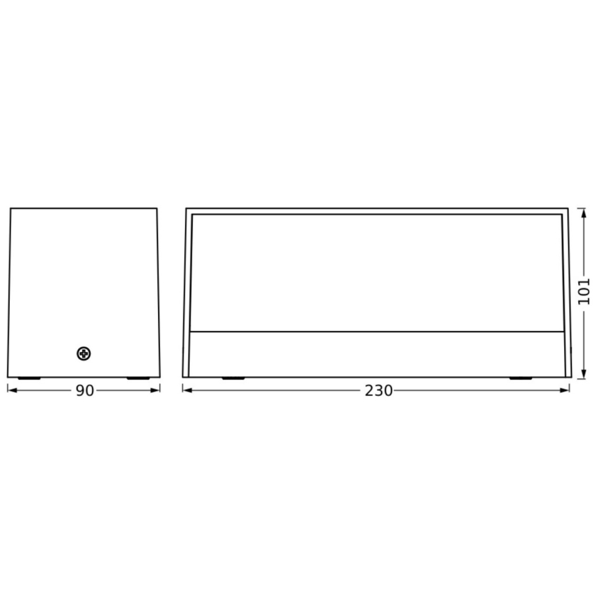 Ledvance - LED Venkovní nástěnné svítidlo ENDURA STYLE IDRI 2xLED/6,25W/230V IP65