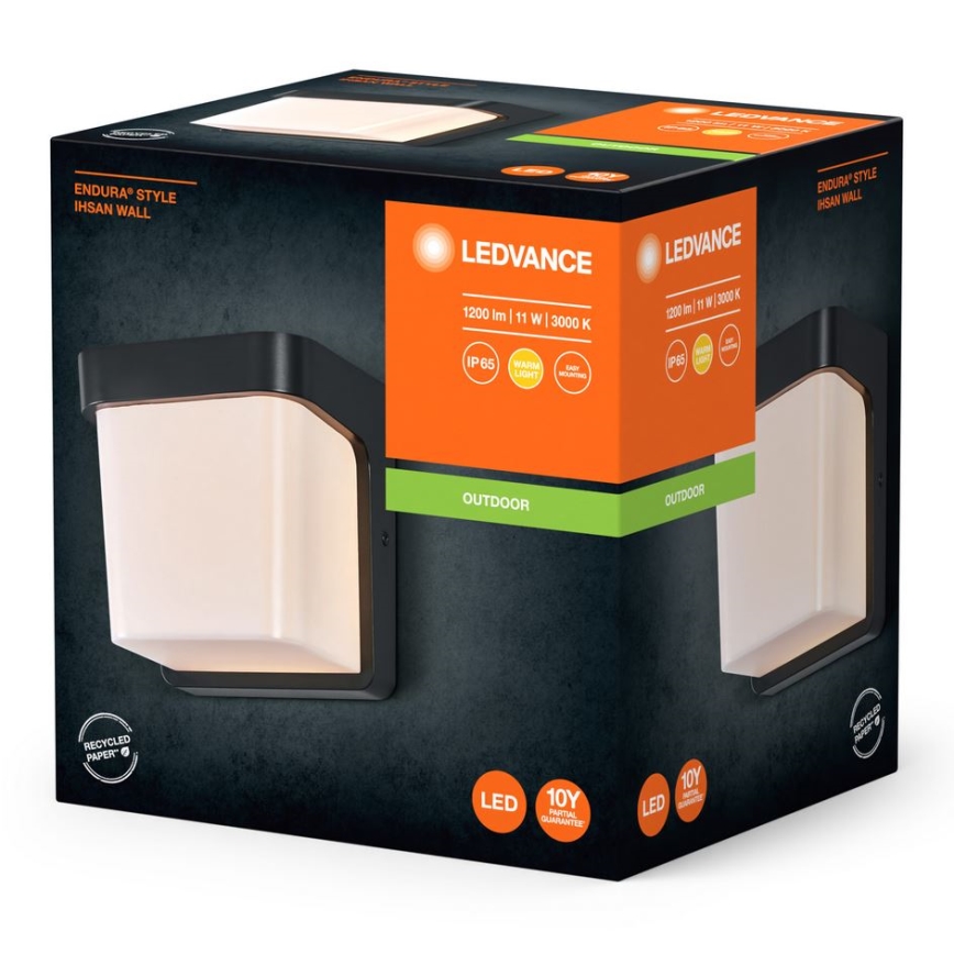 Ledvance - LED Venkovní nástěnné svítidlo ENDURA STYLE IHSAN LED/11W/230V IP65