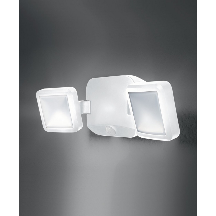 Ledvance - LED Venkovní nástěnné svítidlo se senzorem BATTERY 2xLED/10W/4xD IP54