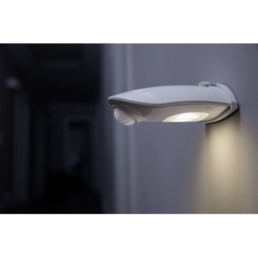 Ledvance - LED Venkovní nástěnné svítidlo se senzorem DOORLED LED/1W/3xAA IP54