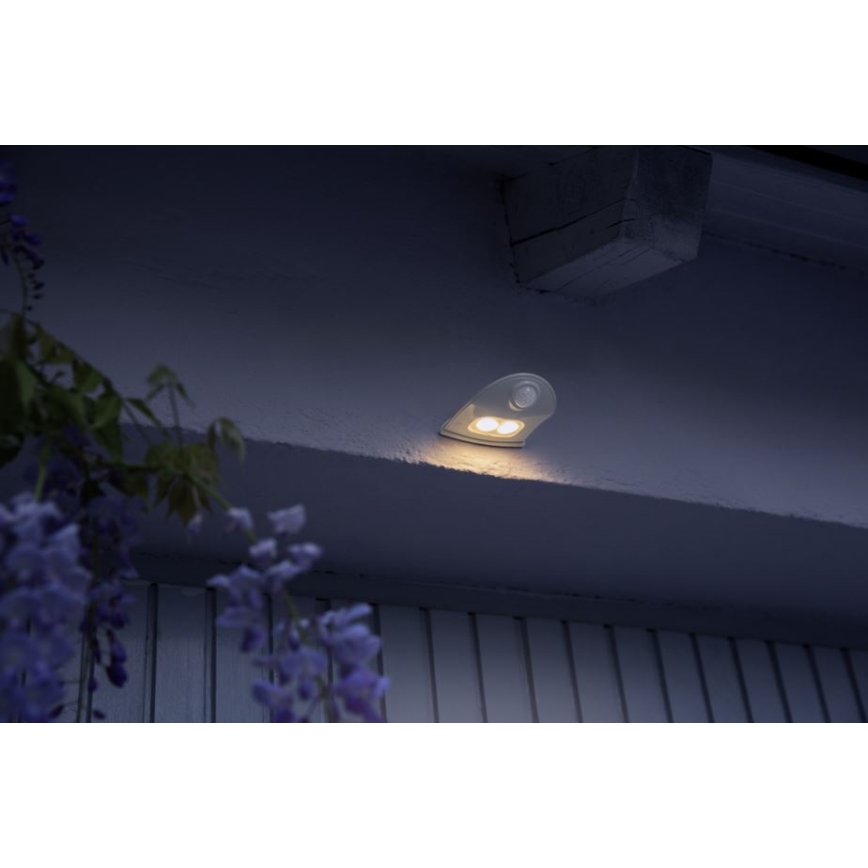 Ledvance - LED Venkovní nástěnné svítidlo se senzorem DOORLED LED/1W/3xAA IP54