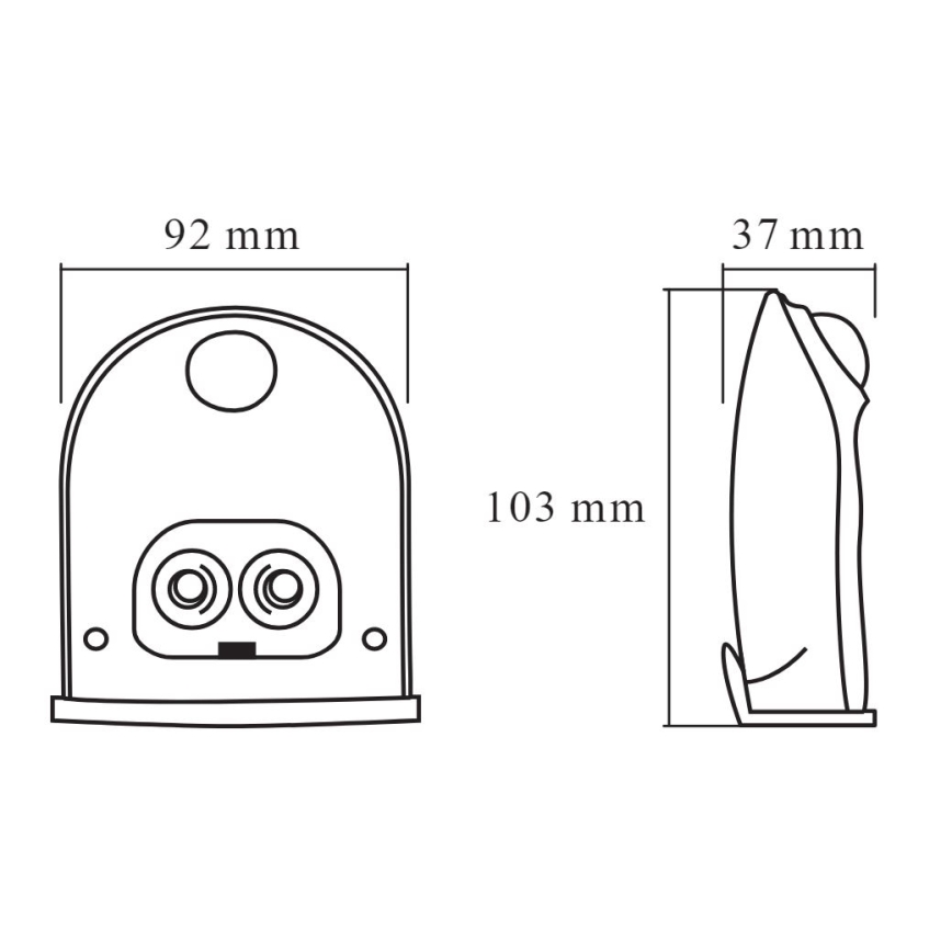 Ledvance - LED Venkovní nástěnné svítidlo se senzorem DOORLED LED/1W/3xAA IP54