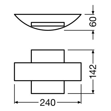 Ledvance - LED Venkovní nástěnné svítidlo SHIELD LED/11W/230V IP44