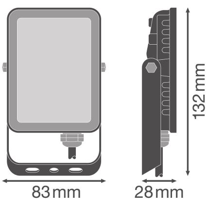 Ledvance - LED Venkovní nástěnný reflektor FLOODLIGHT LED/10W/230V 4000K IP65