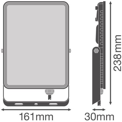 Ledvance - LED Venkovní nástěnný reflektor FLOODLIGHT LED/50W/230V 6500K IP65