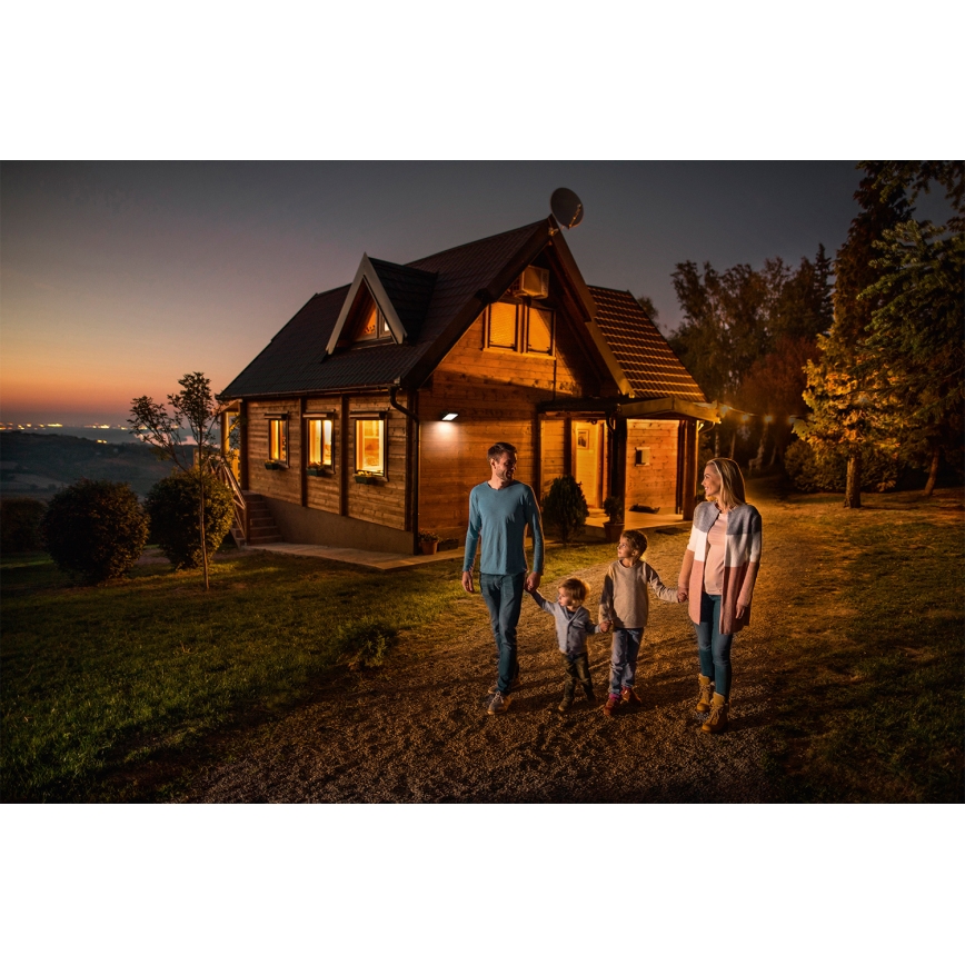 Ledvance - LED Venkovní nástěnný reflektor se senzorem pohybu a soumraku FLOODLIGHT LED/30W/230V IP65