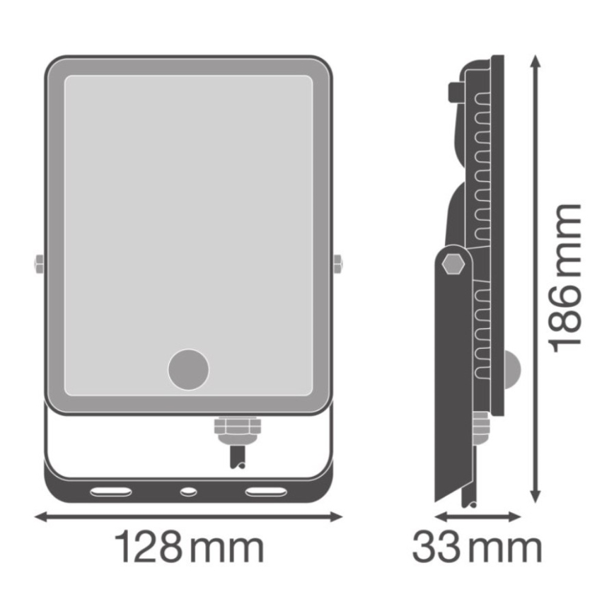 Ledvance - LED Venkovní nástěnný reflektor se senzorem pohybu a soumraku FLOODLIGHT LED/30W/230V IP65